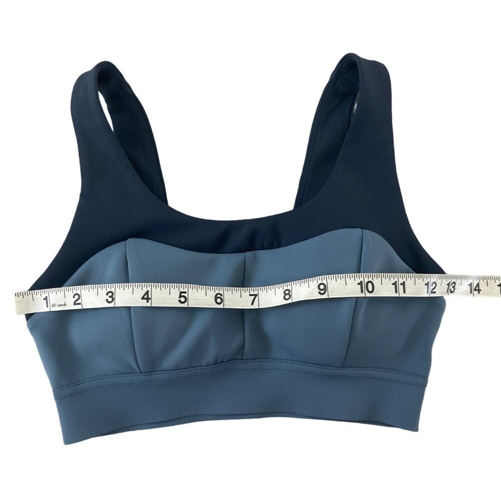 Bandier DLC Sports Bra Size M Rival Navy Dusk Blue Lightly Padded XS - Picture 4 of 10